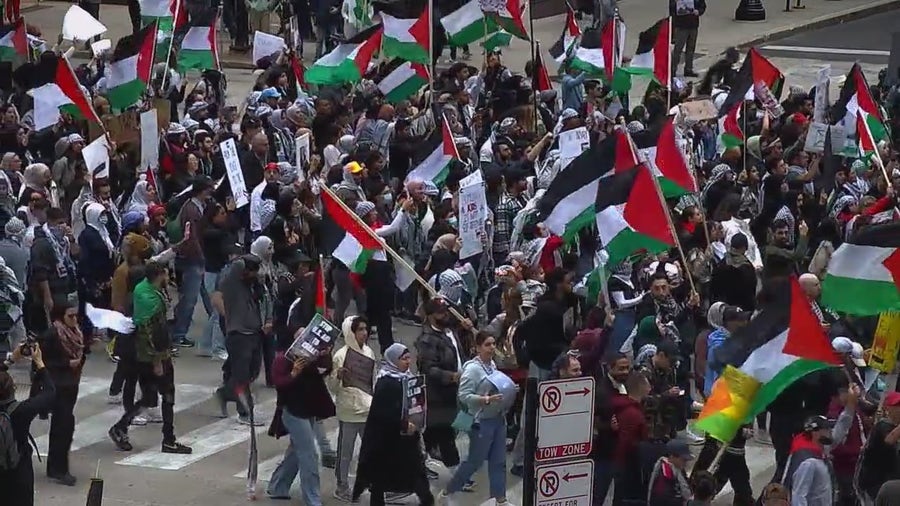 Chicago sees massive Palestinian protest on Michigan Avenue