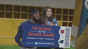 Young cancer survivor receives VIP treatment from the Bears