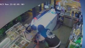 Video captures one of many Chicago businesses being burglarized overnight