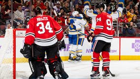 Rasmus Dahlin leads Buffalo Sabres past Chicago Blackhawks 3-2