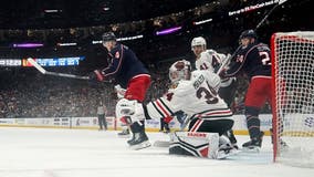 Jenner, Werenski help Blue Jackets beat Blackhawks 7-3 to end 9-game losing streak