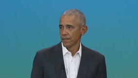 Former President Obama in Chicago speaks on Israel-Palestine conflict