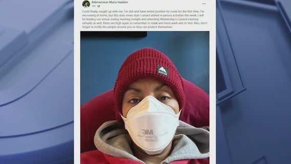 Chicago alderwoman tests positive for COVID-19 for the first time