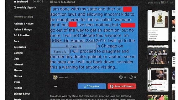 Chicago man convicted of threatening to 'slaughter' doctors, patients at women's reproductive health clinic