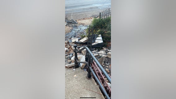 Driver rear-ended in Lincoln Park, sending vehicle over the curb into a gate