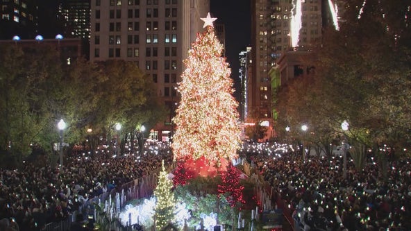 Chicago Christmas tree officially lit for the holidays