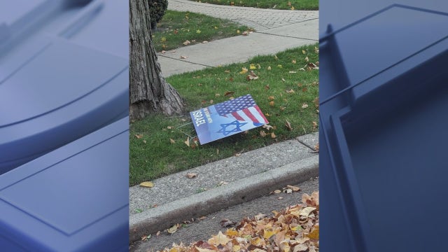 'We Stand with Israel' signs vandalized in Skokie, hate crime investigation underway
