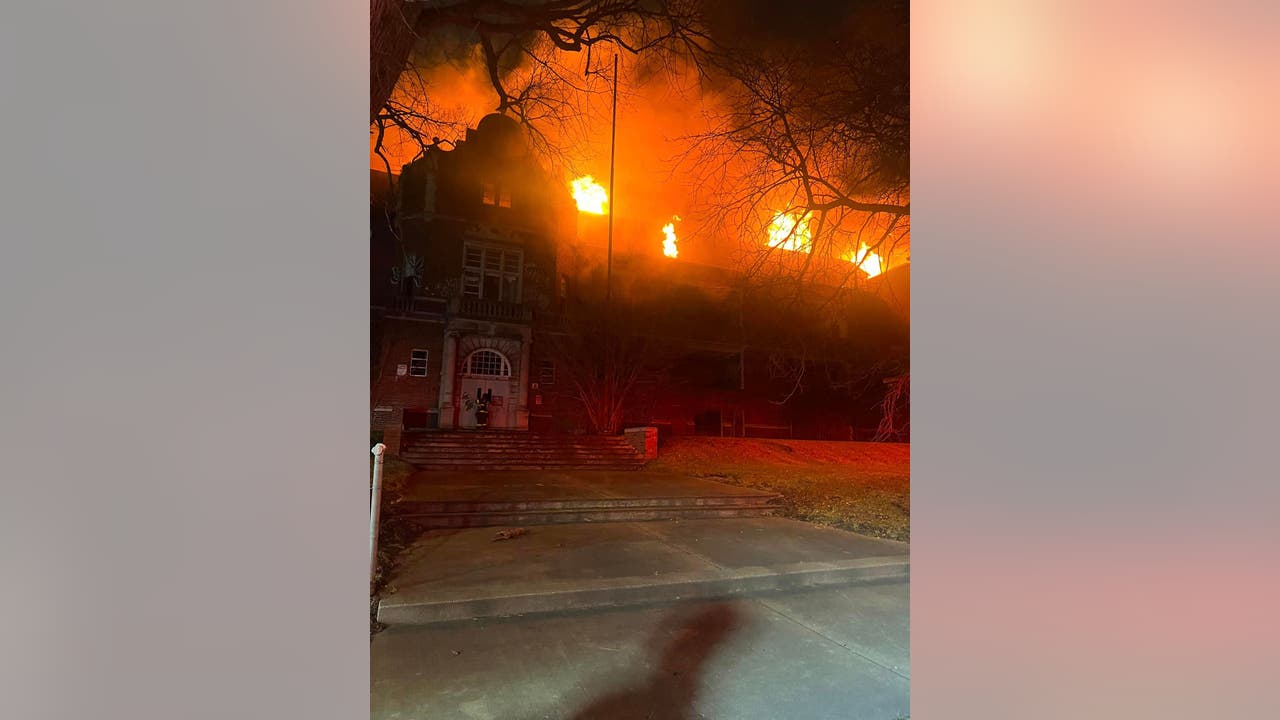 Gary fire: Massive flames rip through northwest Indiana high school