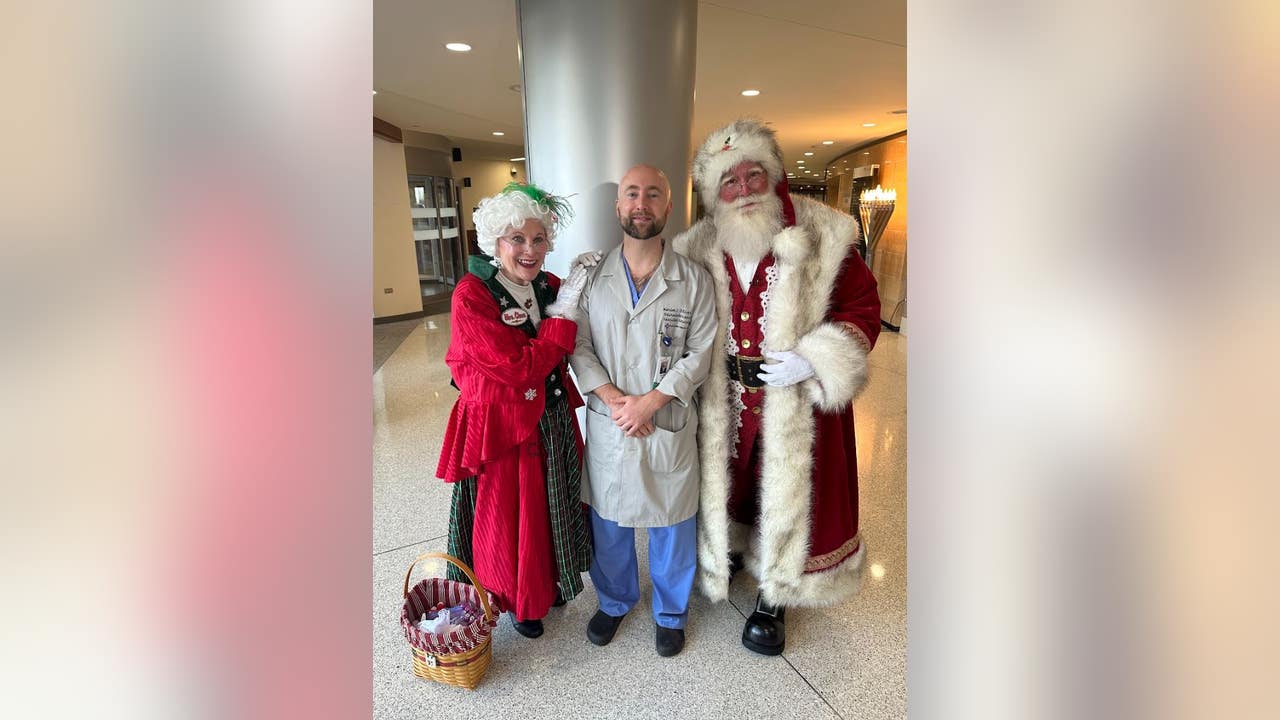 圣诞老人回家了：感谢救命医疗团队，圣诞老人来拜访了他们