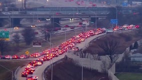 Chicago protest: Pro-Palestinian caravan shuts down I-190, confronts lawmakers to demand ceasefire