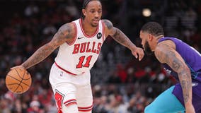 DeRozan scores 29 points, Bulls beat short-handed Hornets 111-100