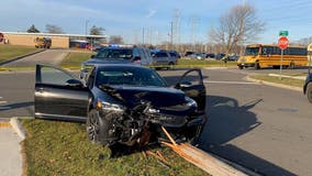 Police chase involving 3 stolen cars ends in crash, arrest: Lake County Sheriff
