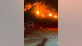 Gary fire: Massive flames rip through former Emerson High School in northwest Indiana