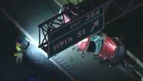 Cook County crash: Vehicle rolls over on I-57, driver critically injured