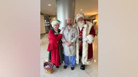 Home for the holidays: Santa Claus visits care team who saved his life