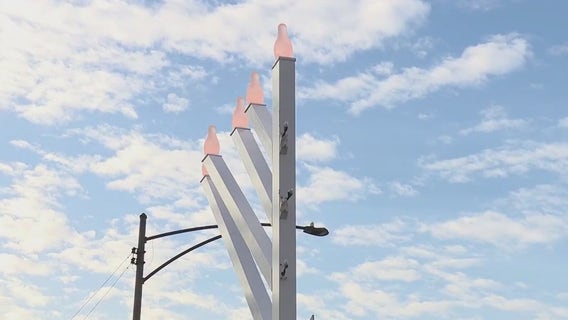 Menorah damaged in Lakeview just before the start of Hanukkah