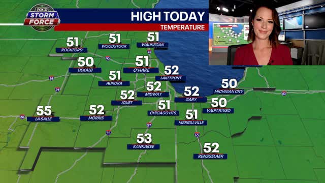 Chicago weather: Mild highs in upper 50s, rainy weekend ahead