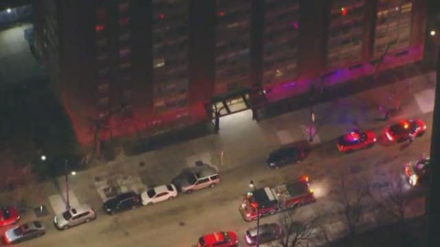 2 people hospitalized, in critical condition after Uptown high rise fire