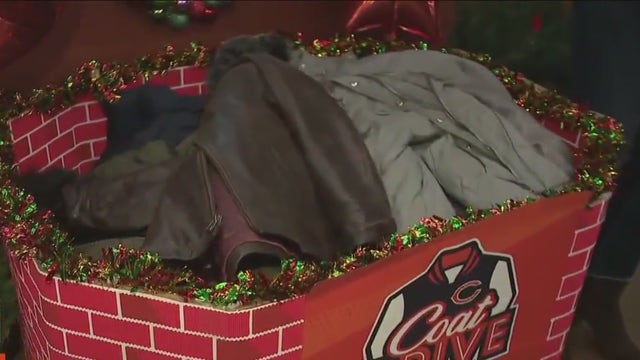 Chicago Bears Coat Drive Day on Fox 32
