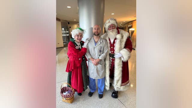 Home for the holidays: Santa Claus visits care team who saved his life