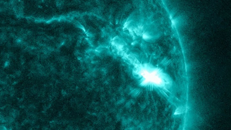 Largest solar flare in 6 years leads to problems with radio communications  with planes