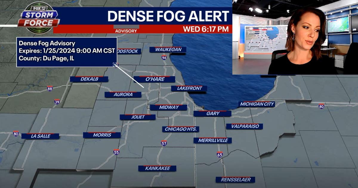 Chicago weather update: Dense Fog Advisory in effect through Thursday ...