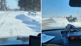 Kane County deputies see surge of cars in ditches during harsh winter weather