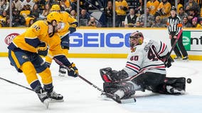 Predators blank Blackhawks 3-0 behind Nyquist, O'Reilly, Saros