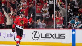 Boris Katchouk scores in shootout to lift Blackhawks over Sharks 2-1