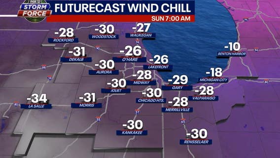 Chicago weather: Brutal wind chills expected over next several days