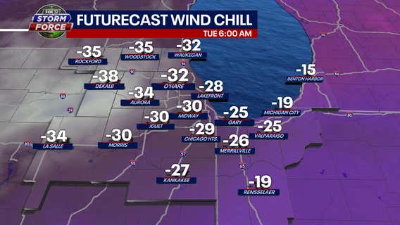 Chicago weather: Wind Chill Warnings continue as temps dip well below zero