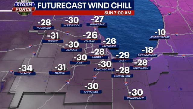 Chicago weather: Brutal wind chills expected over next several days