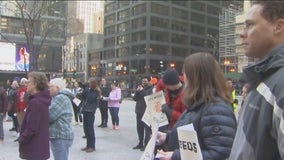 Dozens of CPS students rally Sunday for 'Green New Deal'