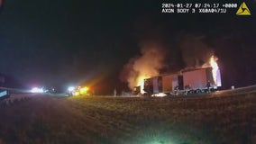 Indiana State Police release dramatic video of circus animal rescue from burning vehicle