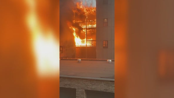 Fire rips through Lakeview East apartment building