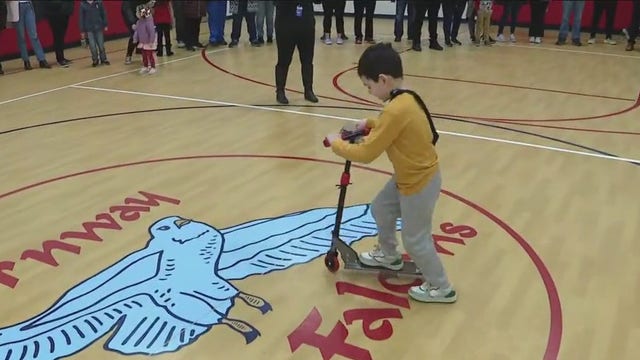 Orland Park students get free scooters for Random Acts of Kindness Week