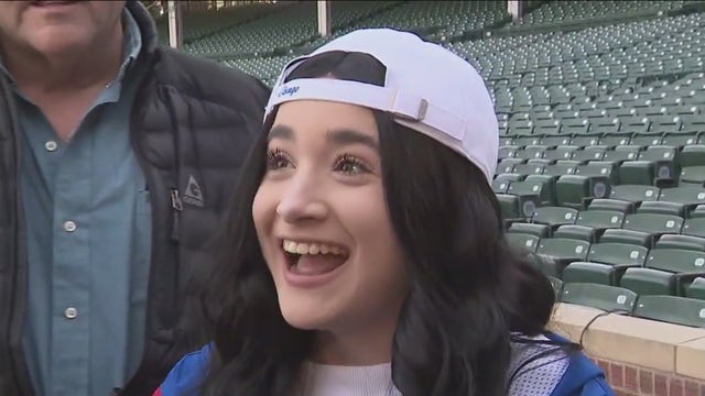 Heartwarming moment at Wrigley: Cubs gift Spring Training trip to young fans