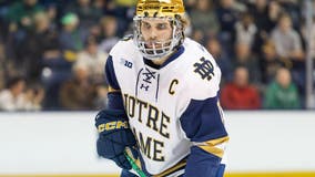 Chicago Blackhawks agree to 2-year contract with former Notre Dame forward Landon Slaggert