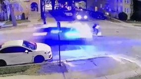 VIDEO: Chicago officers injured in fiery crash while trying to avoid scooter