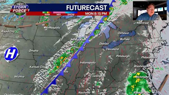 Chicago weather: Unseasonable warmth gives way to stormy Monday