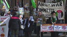 Pro-Palestinian rally held in downtown Chicago amid Israel-Hamas tensions