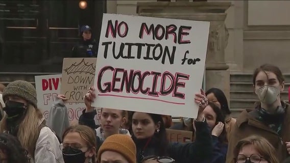 Protests emerge on Chicago college campuses over the war in Gaza