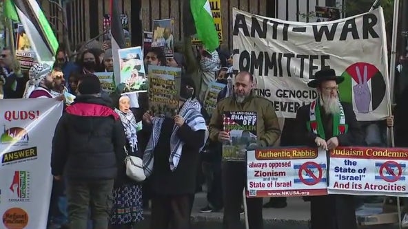 Pro-Palestinian rally held in downtown Chicago amid Israel-Hamas tensions