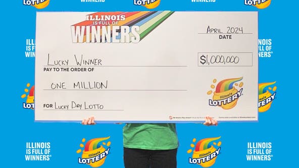 Illinois woman wins $1M jackpot on Lucky Day Lotto ticket given to her