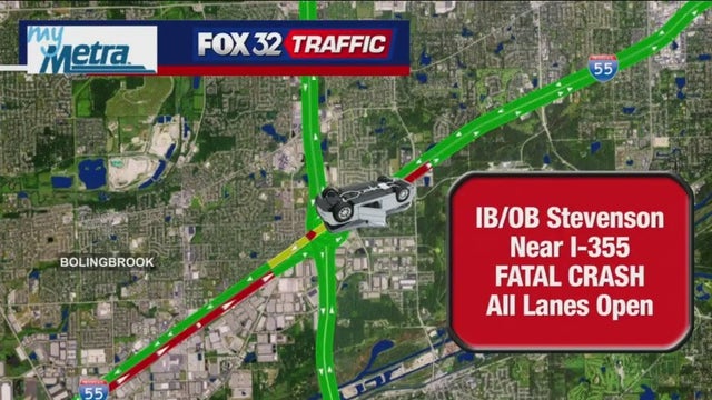 Stevenson Expressway crash leaves motorcyclist dead