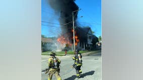 2 dogs injured after fire erupts at Joliet home