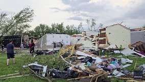 Tornado-warned storm destroys Michigan neighborhood