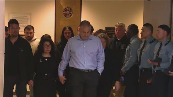 Family of fallen Chicago Police Officer Luis Huesca speaks out after Xavier Tate's court hearing