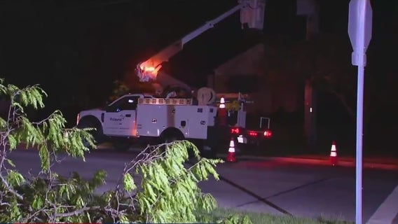 High winds cause power outages in Chicago suburbs
