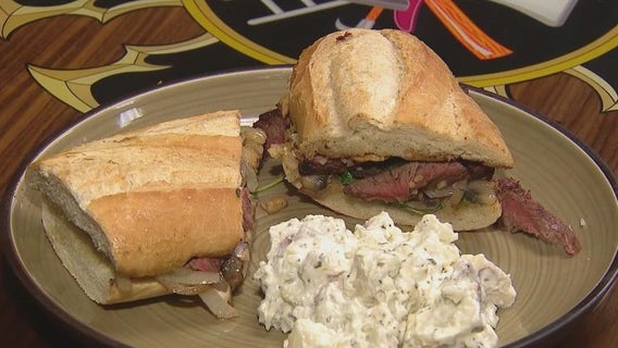 Heating Up the Kitchen: Steak sandwich with the Evergreen Park Fire Department